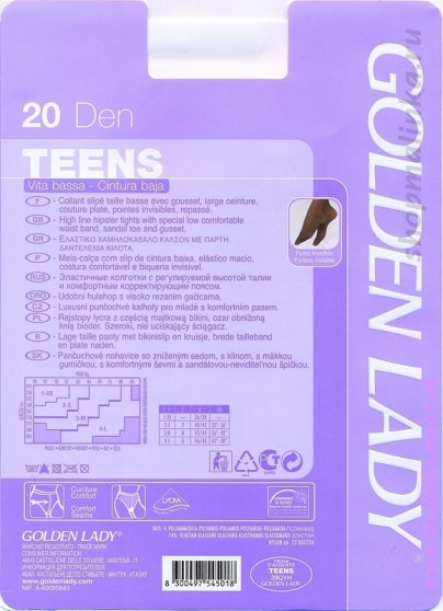 Колготки классические Teens 20