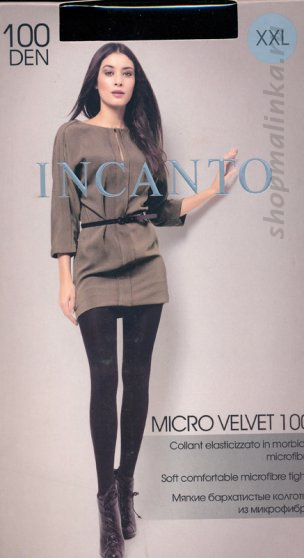 Колготки теплые Microvelvet 100 XXL