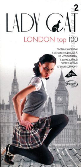 Колготки теплые London Top 100