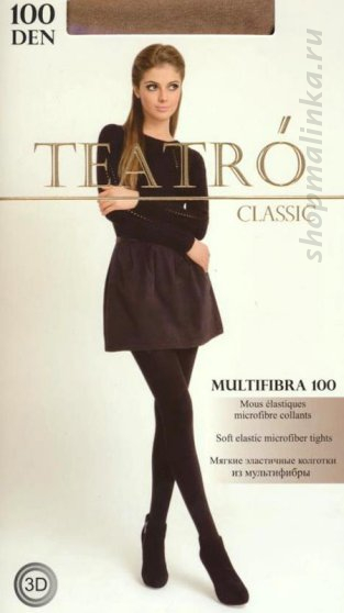 Колготки теплые Multifibra100 mel