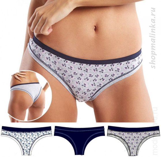 Трусы бразильяно D2109( 3шт.)