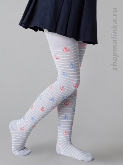 Колготки детские 13P62-2 якорь на полосках