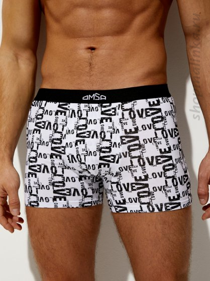 Трусы боксеры (шорты) OmF 1234 love
