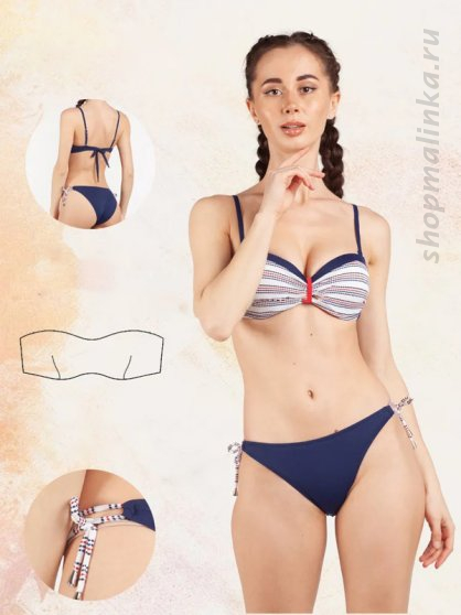 Купальник Пуш-ап + Слипы 905-9911