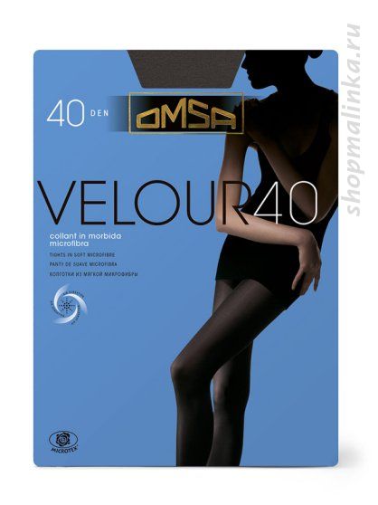Колготки теплые Velour 40 microfibra