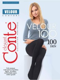 Колготки теплые Velour 100 XL